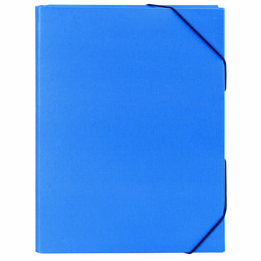 Папка-бокс на гумках, 50 мм, синя H-Tone (JJ409342-blue)